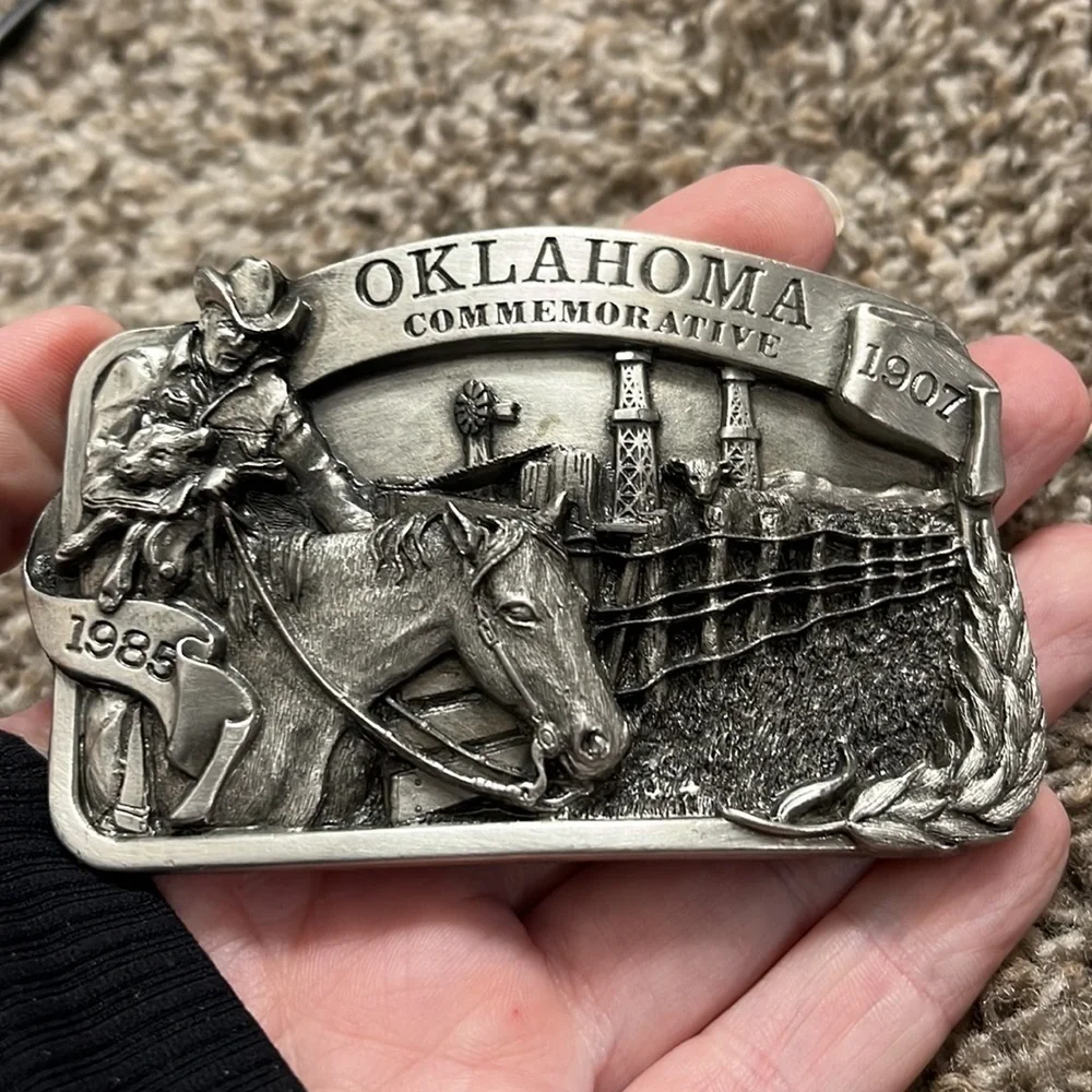 Oklahoma Commemorative limited edition Belt Buckle